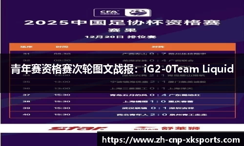 青年赛资格赛次轮图文战报：iG2-0Team Liquid